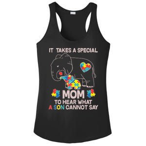 It Takes A Special Mom To Hear What A Son Cannot Say Ladies PosiCharge Competitor Racerback Tank