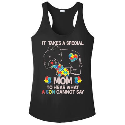 It Takes A Special Mom To Hear What A Son Cannot Say Ladies PosiCharge Competitor Racerback Tank