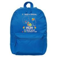 It Takes A Special Mom To Hear What A Son Cannot Say 16 in Basic Backpack