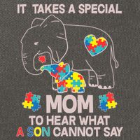 It Takes A Special Mom To Hear What A Son Cannot Say Cotton Canvas Backpack