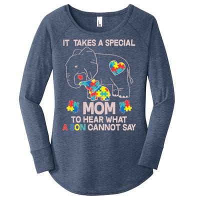 It Takes A Special Mom To Hear What A Son Cannot Say Women's Perfect Tri Tunic Long Sleeve Shirt