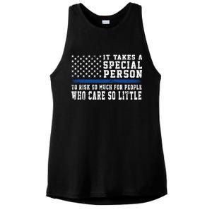 It Takes A Special Person To Be A Police Officer Ladies PosiCharge Tri-Blend Wicking Tank