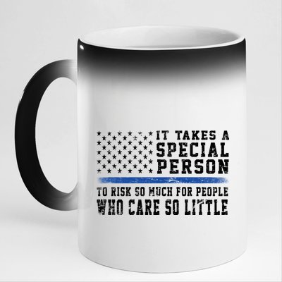 It Takes A Special Person To Be A Police Officer 11oz Black Color Changing Mug