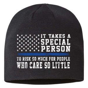 It Takes A Special Person To Be A Police Officer Sustainable Beanie