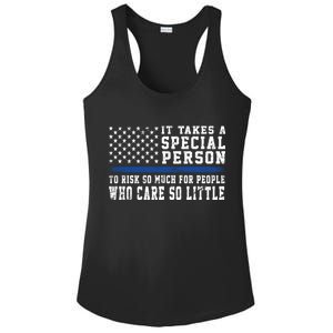 It Takes A Special Person To Be A Police Officer Ladies PosiCharge Competitor Racerback Tank