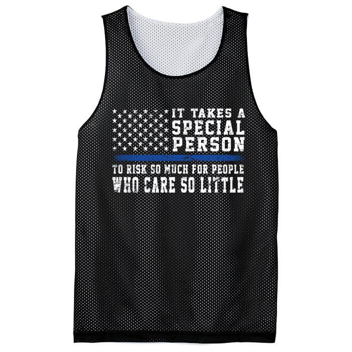 It Takes A Special Person To Be A Police Officer Mesh Reversible Basketball Jersey Tank