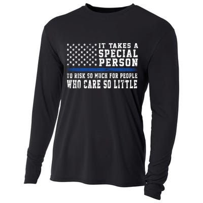 It Takes A Special Person To Be A Police Officer Cooling Performance Long Sleeve Crew