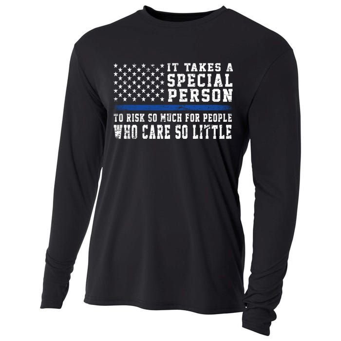 It Takes A Special Person To Be A Police Officer Cooling Performance Long Sleeve Crew