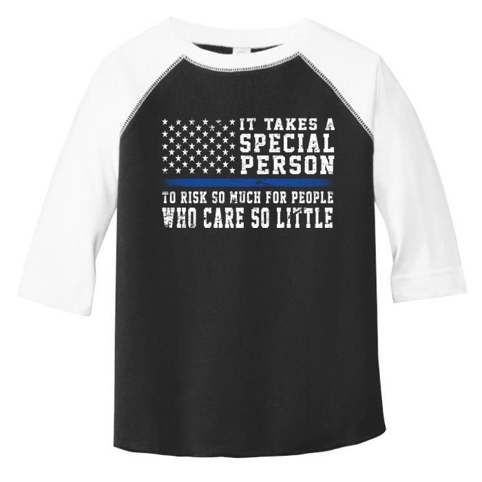 It Takes A Special Person To Be A Police Officer Toddler Fine Jersey T-Shirt