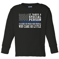 It Takes A Special Person To Be A Police Officer Toddler Long Sleeve Shirt