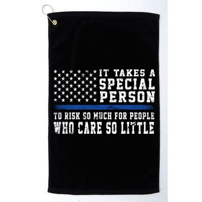 It Takes A Special Person To Be A Police Officer Platinum Collection Golf Towel