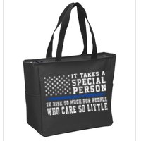 It Takes A Special Person To Be A Police Officer Zip Tote Bag