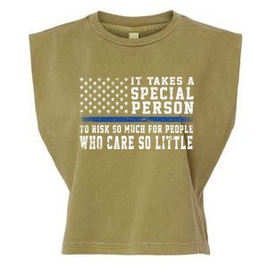 It Takes A Special Person To Be A Police Officer Garment-Dyed Women's Muscle Tee