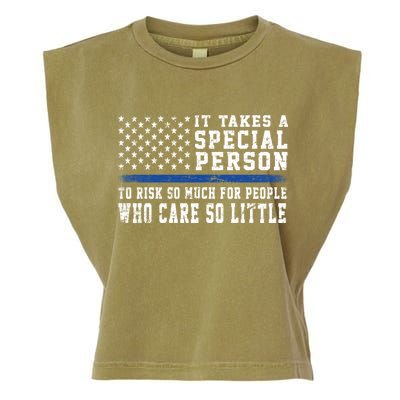 It Takes A Special Person To Be A Police Officer Garment-Dyed Women's Muscle Tee