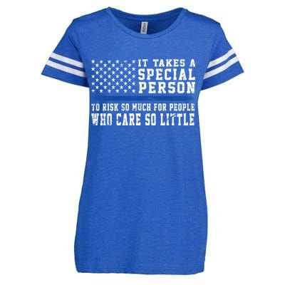 It Takes A Special Person To Be A Police Officer Enza Ladies Jersey Football T-Shirt