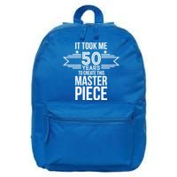 It Took Me 50 Years To Create This Masterpiece 50th Birthday 16 in Basic Backpack