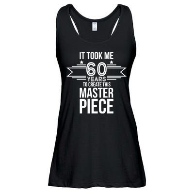It Took Me 60 Years To Create This Masterpiece 60th Birthday Ladies Essential Flowy Tank