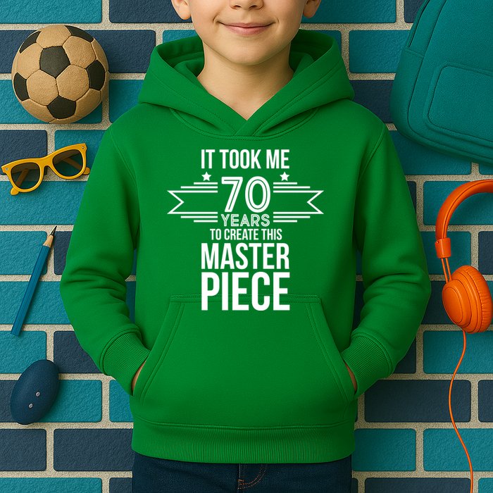 It Took Me 70 Years To Create This Masterpiece 70th Birthday Kids Hoodie