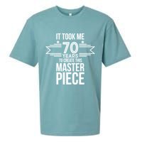 It Took Me 70 Years To Create This Masterpiece 70th Birthday Sueded Cloud Jersey T-Shirt