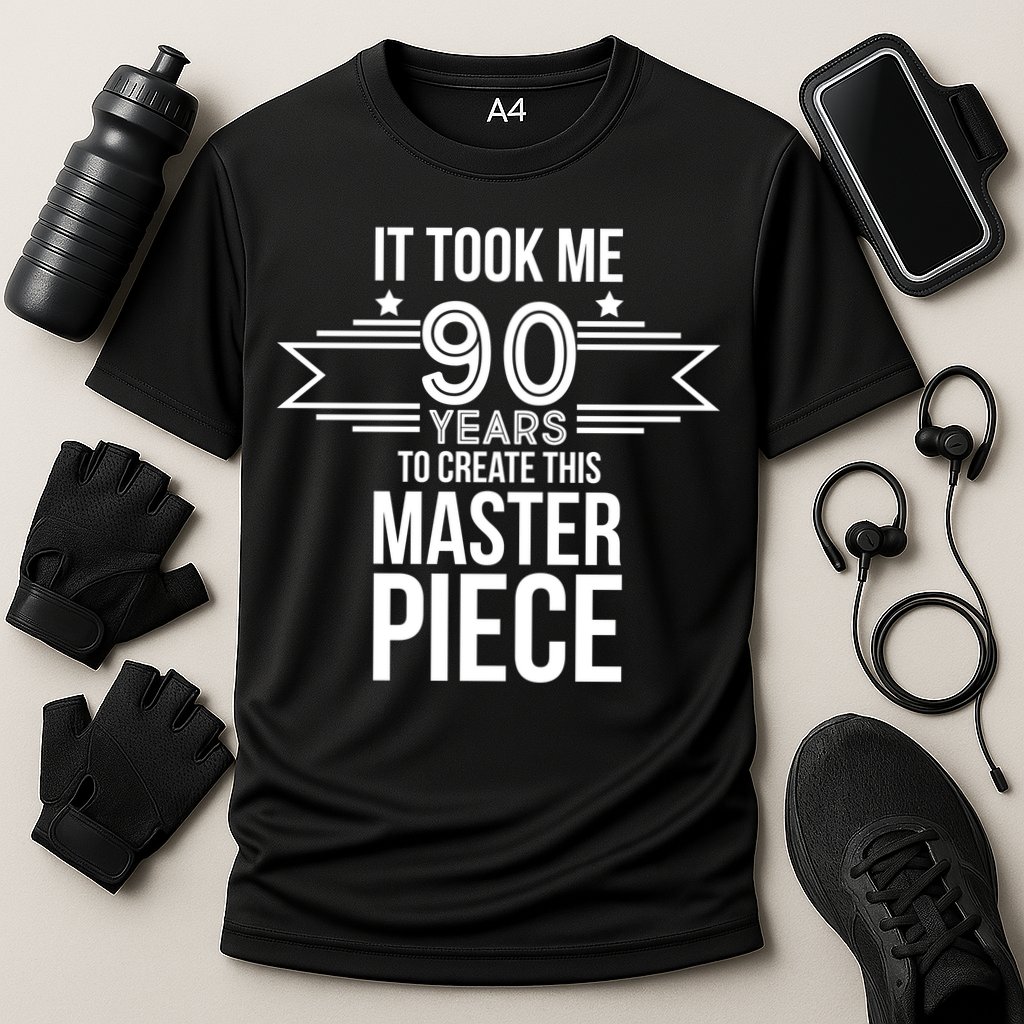 It Took Me 90 Years To Create This Masterpiece 90th Birthday Performance Shirt