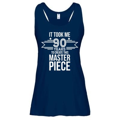 It Took Me 90 Years To Create This Masterpiece 90th Birthday Ladies Essential Flowy Tank