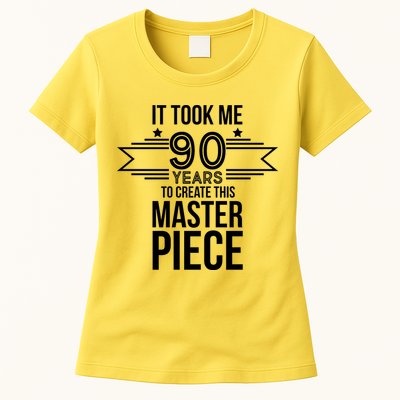 It Took Me 90 Years To Create This Masterpiece 90th Birthday Womens T-Shirt