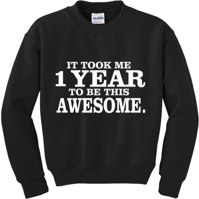 It Took One Year To Be This Awesome Kids Sweatshirt