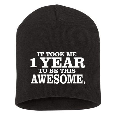 It Took One Year To Be This Awesome Short Acrylic Beanie