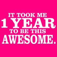 It Took One Year To Be This Awesome Toddler T-Shirt