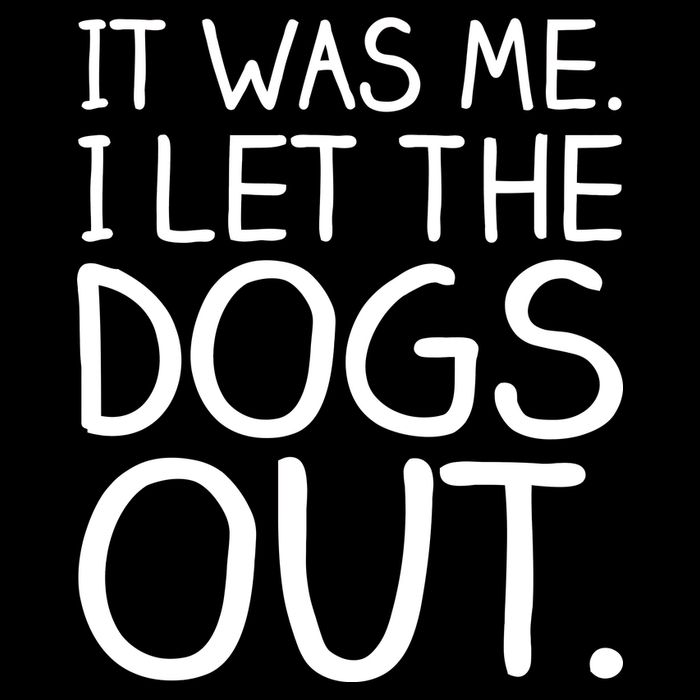 It Was Me I Let The Dogs Out Funny Hilarious Flatbill Hat
