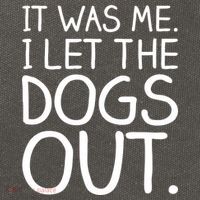It Was Me I Let The Dogs Out Funny Hilarious Cotton Canvas Backpack