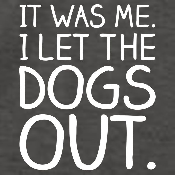 It Was Me I Let The Dogs Out Funny Hilarious Vector Backpack