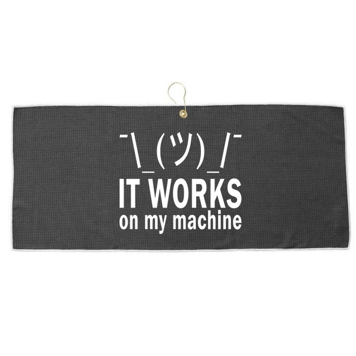 It Works On My Machine Large Microfiber Waffle Golf Towel