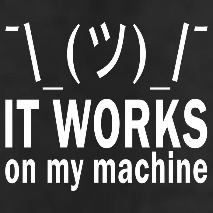 It Works On My Machine Large Microfiber Waffle Golf Towel