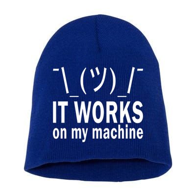 It Works On My Machine Short Acrylic Beanie