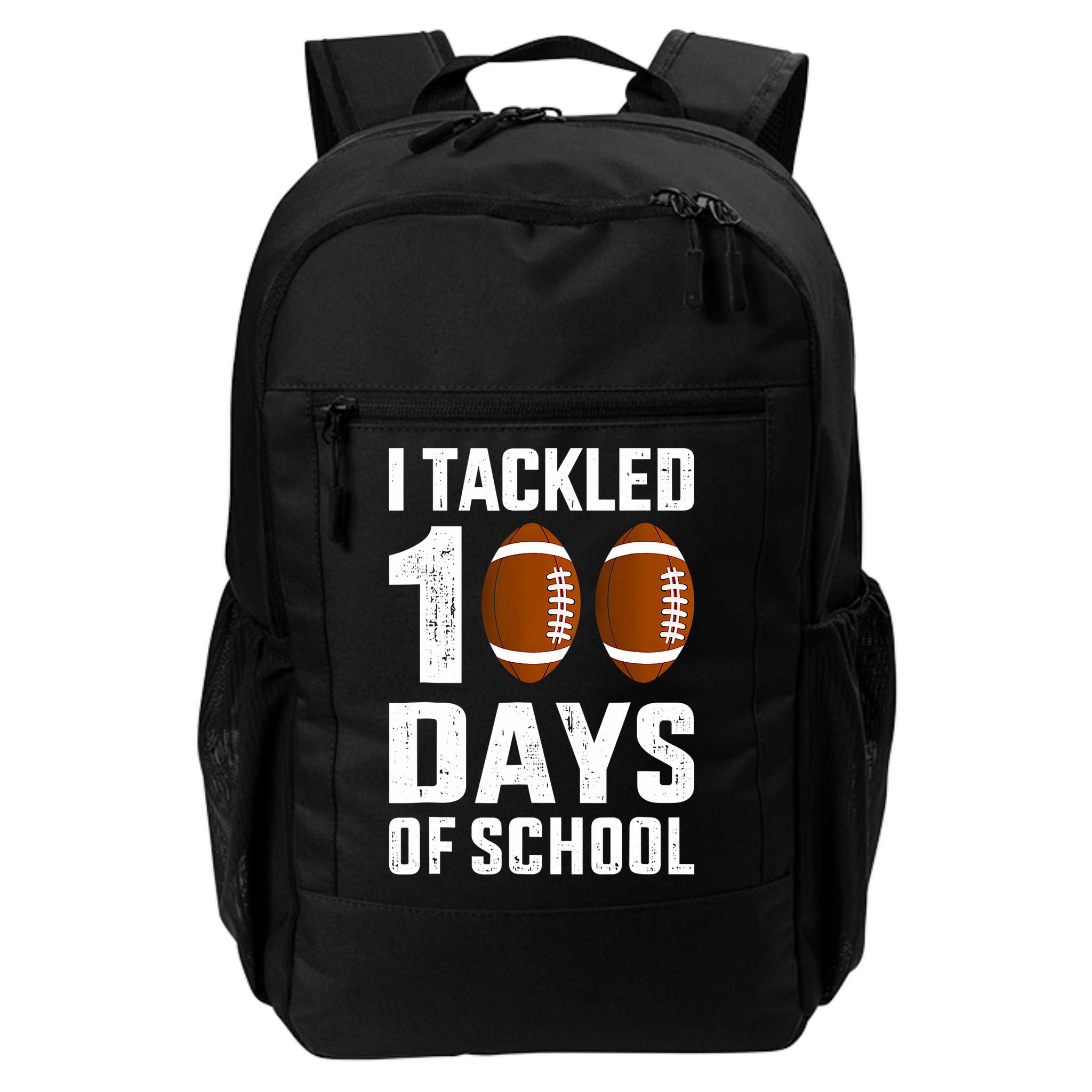 I Tackled 100 Days School 100th Day Football Backpack