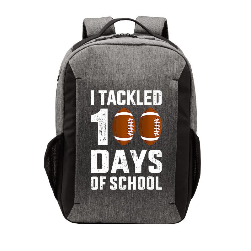 I Tackled 100 Days School 100th Day Football Vector Backpack