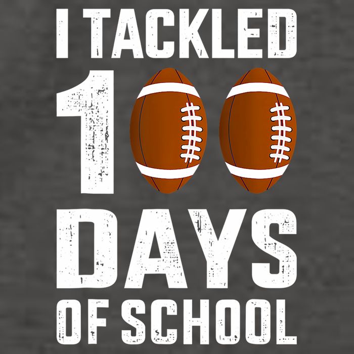 I Tackled 100 Days School 100th Day Football Vector Backpack