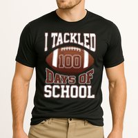 I Tackled 100 Days Of School Football Cooling Performance Crew T-Shirt