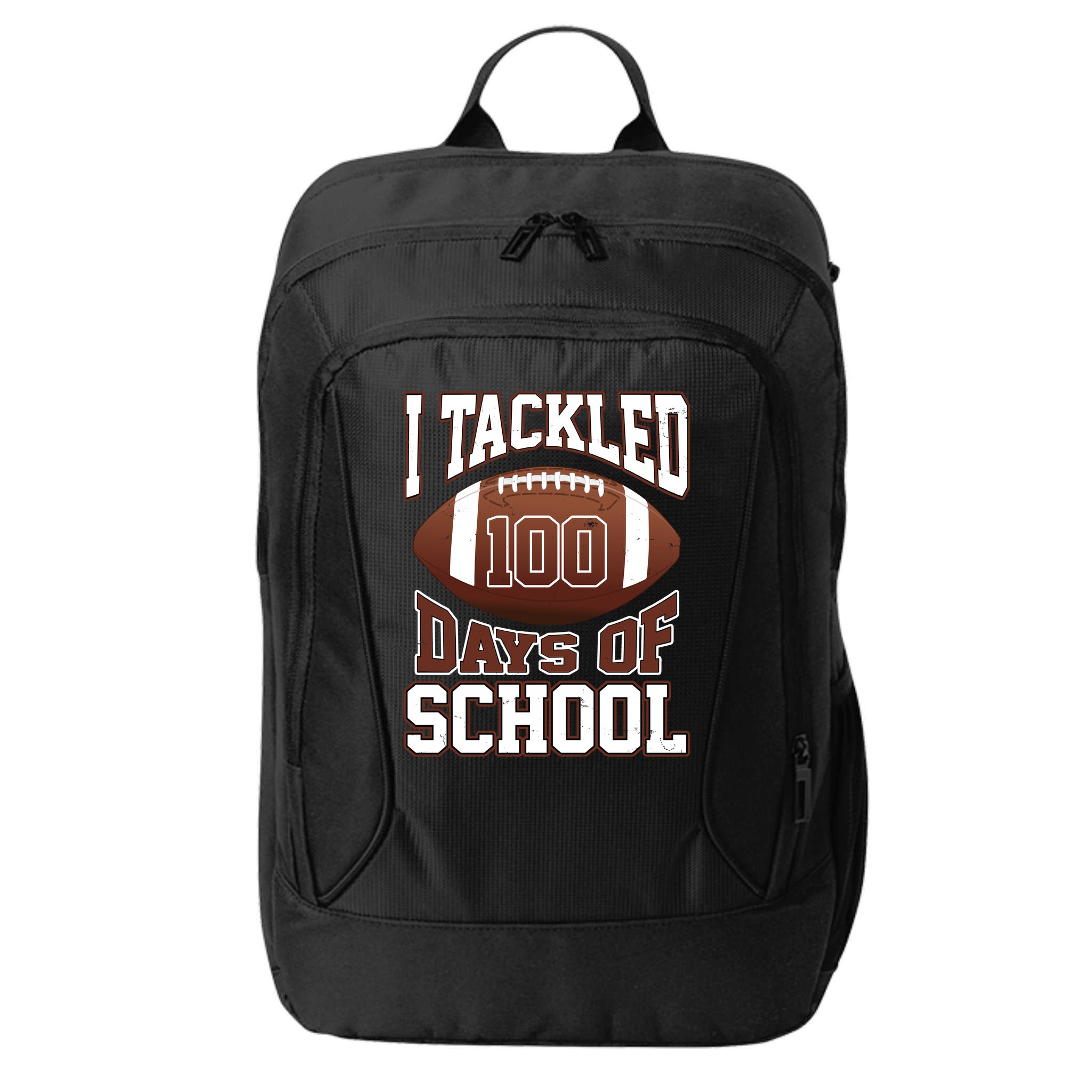 I Tackled 100 Days Of School Football City Backpack