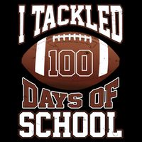 I Tackled 100 Days Of School Football Impact Tech Backpack