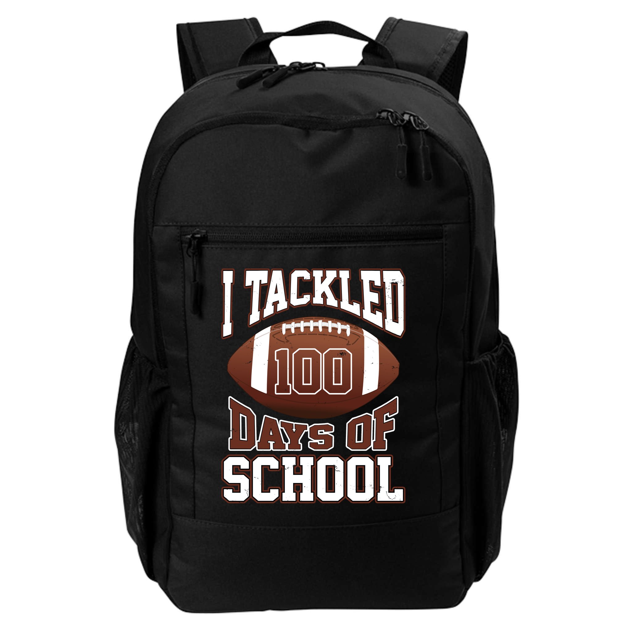I Tackled 100 Days Of School Football Backpack