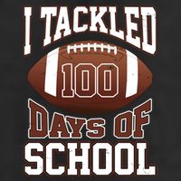 I Tackled 100 Days Of School Football Adult Drive Performance Visor
