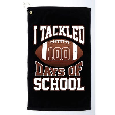I Tackled 100 Days Of School Football Golf Towel