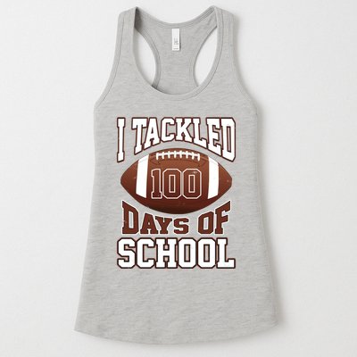 I Tackled 100 Days Of School Football Womens Tank Top