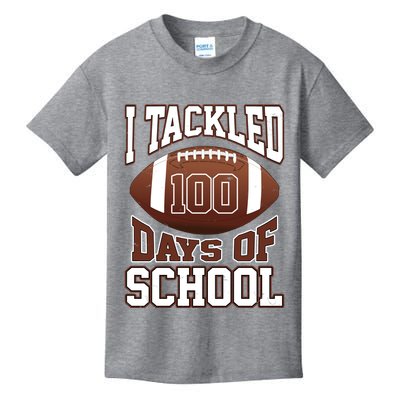 I Tackled 100 Days Of School Football Kids T-Shirt