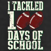 I Tackled 100 Days Of School Football Theme 100th Day Cool Comfort Performance Bucket Hat