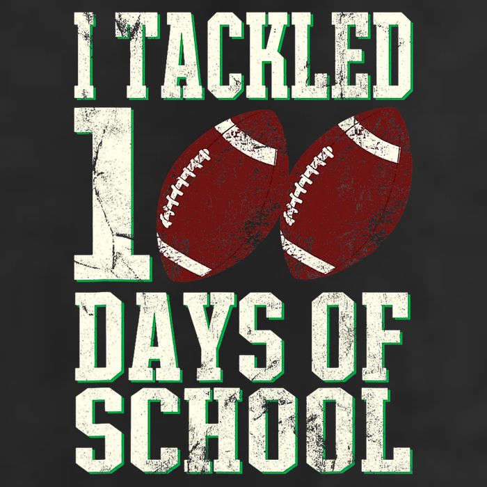 I Tackled 100 Days Of School Football Theme 100th Day Cool Comfort Performance Bucket Hat