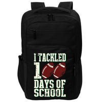 I Tackled 100 Days Of School Football Theme 100th Day Impact Tech Backpack