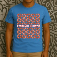 I Tackled 100 Days Football School Celebration T-Shirt